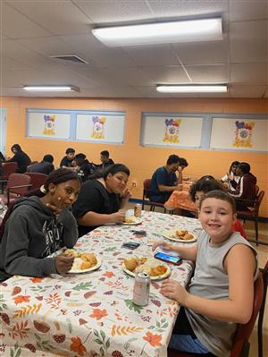 Friendsgiving at River Baldwin Recreation  Center with the youth prevention